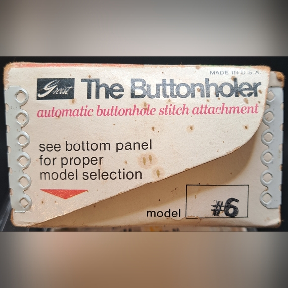 Vintage Greist The Buttonholer Automatic #6 Stitch - Picture 8 of 8